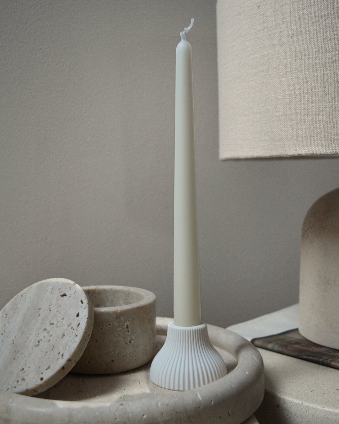 BOUGEOIR · Jade, strié