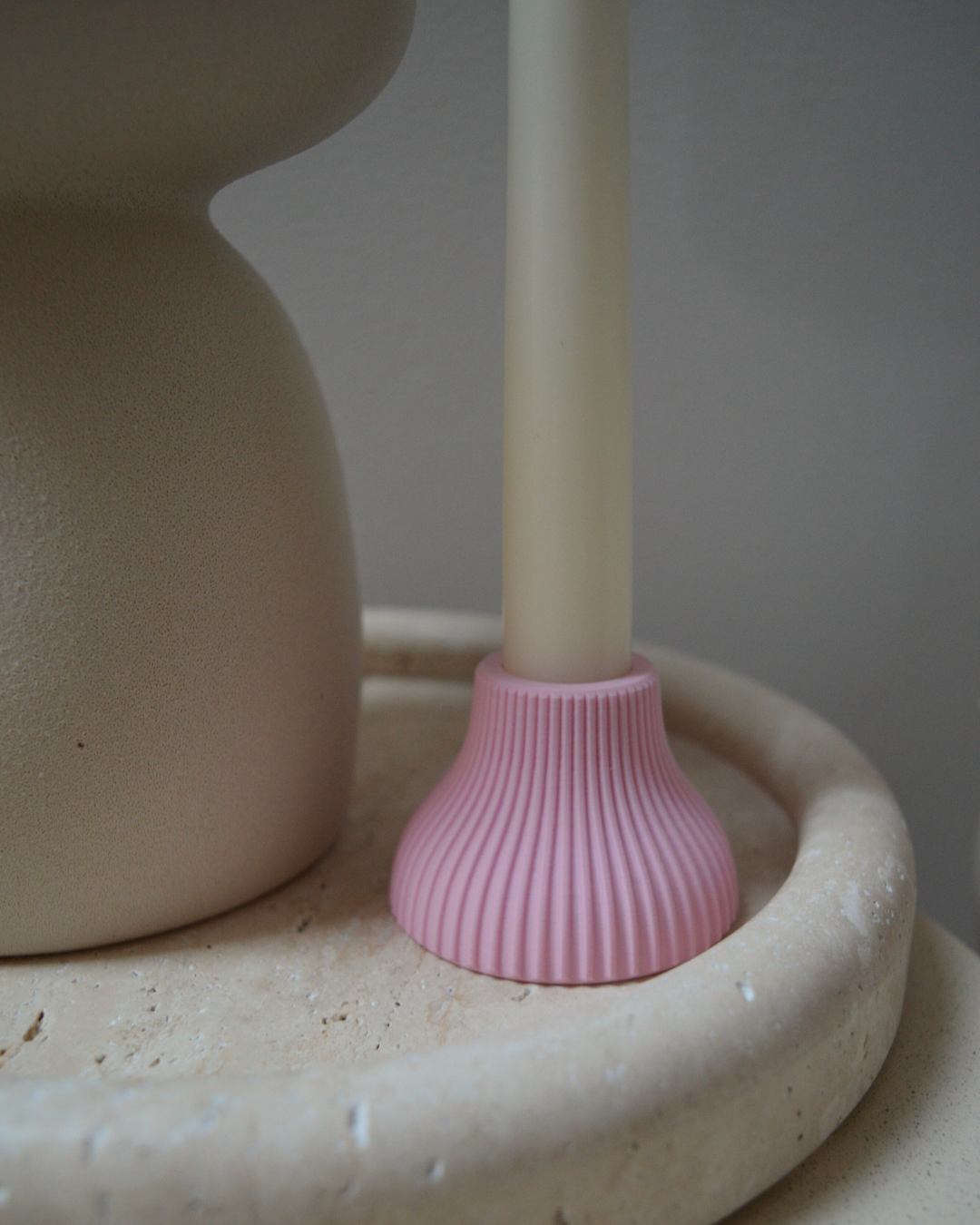 BOUGEOIR · Jade, strié