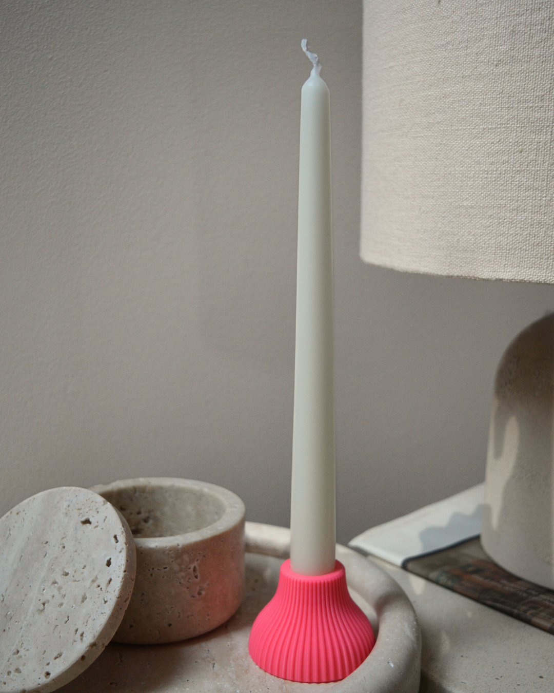 BOUGEOIR · Jade, strié