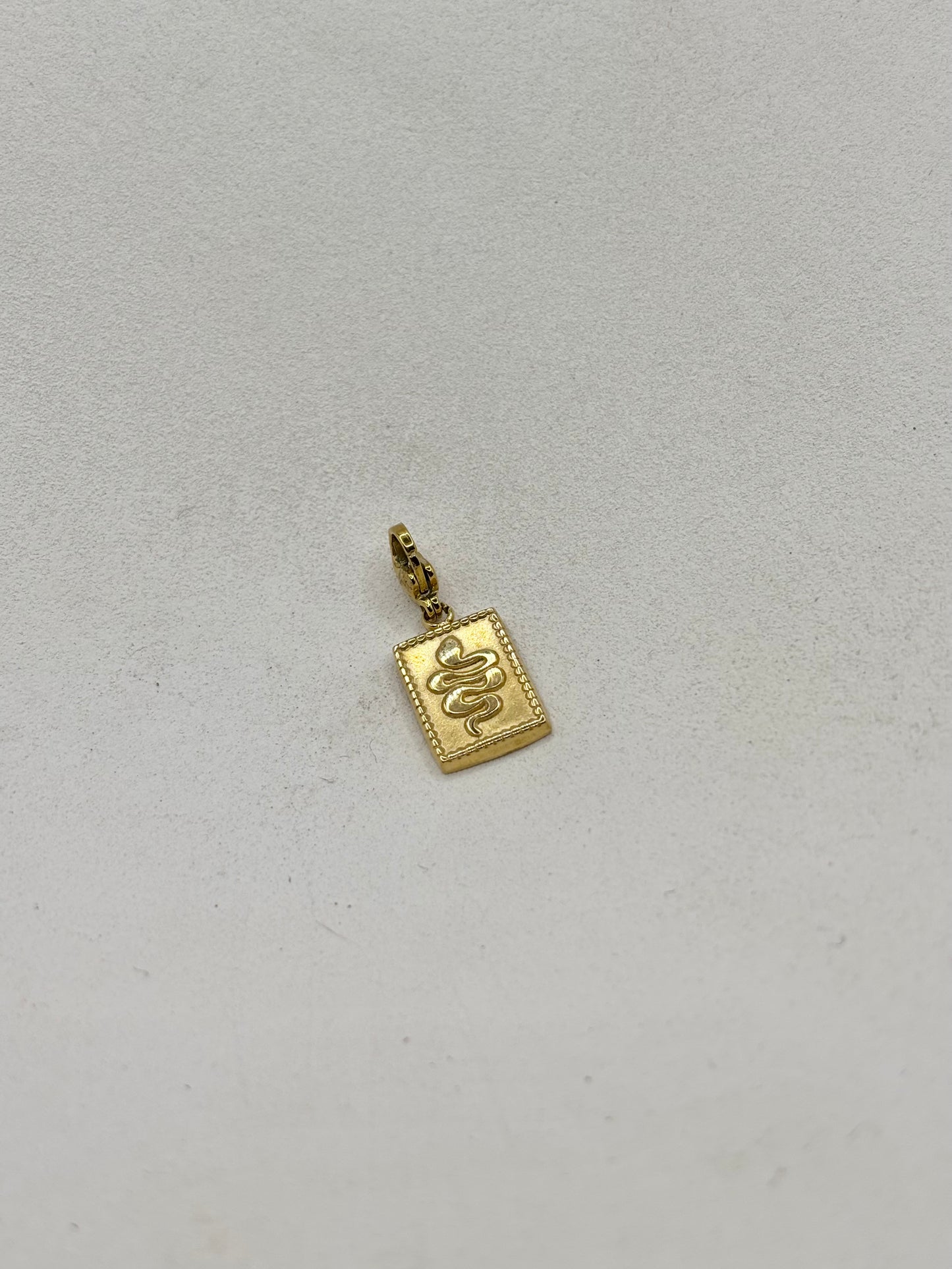 Charm · Serpent pendentif rectangulaire