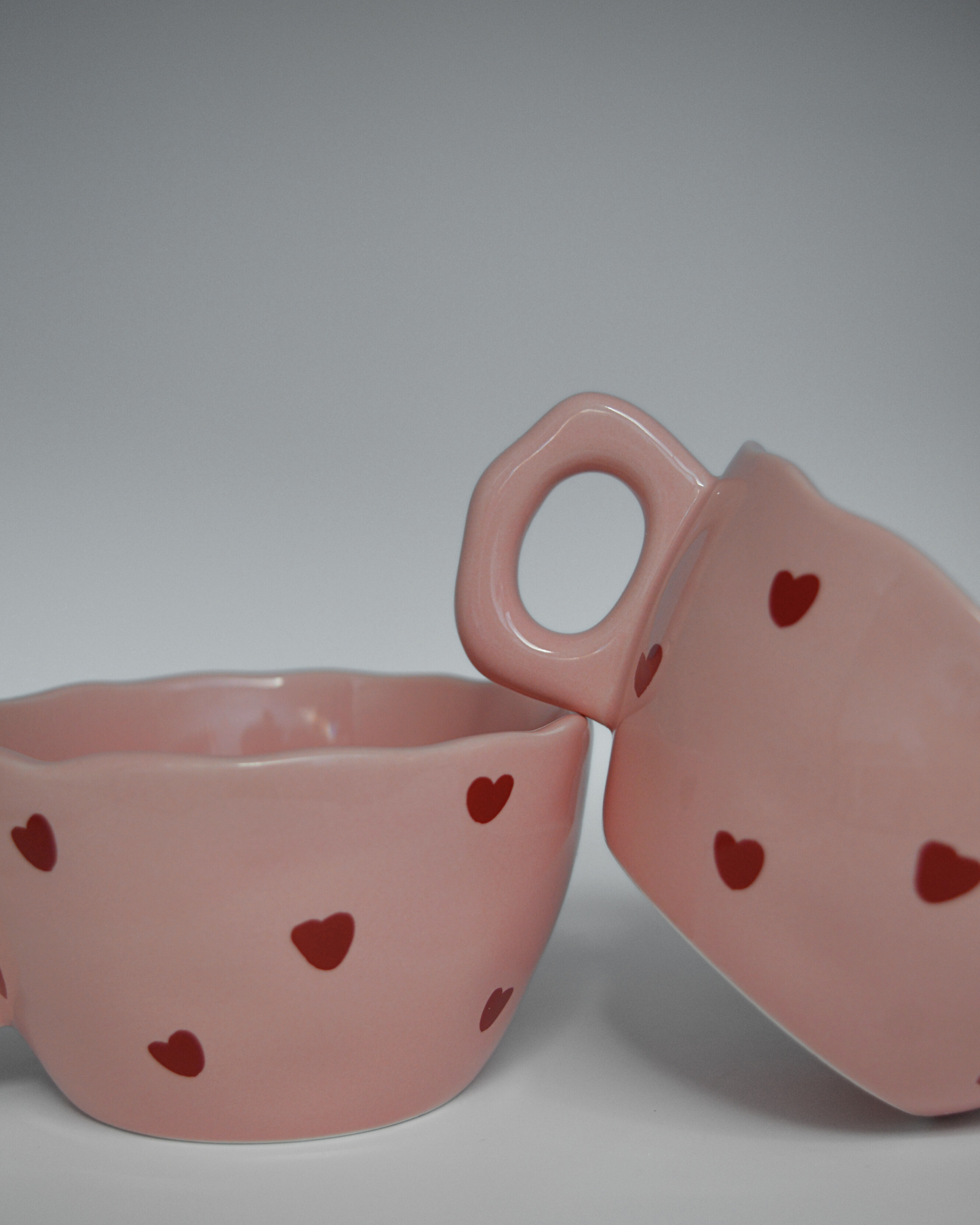 MUG · Rose à coeurs