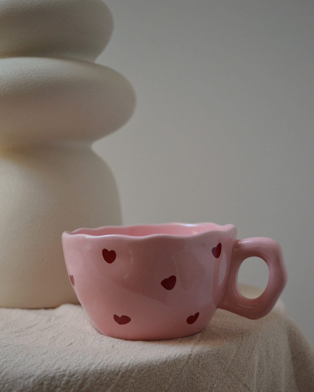 MUG · Rose à coeurs