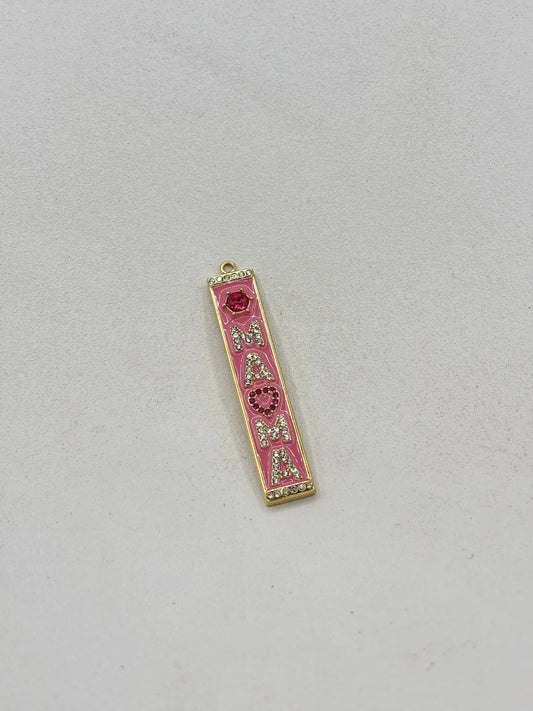 Charm · mama pendentif rectangulaire